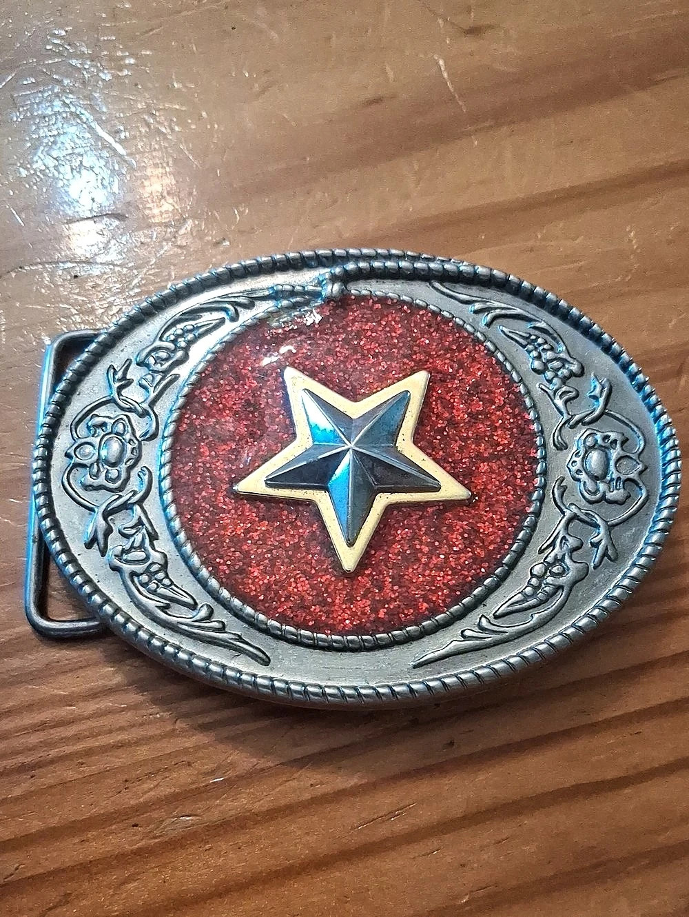 Vintage Star Western Belt Buckle